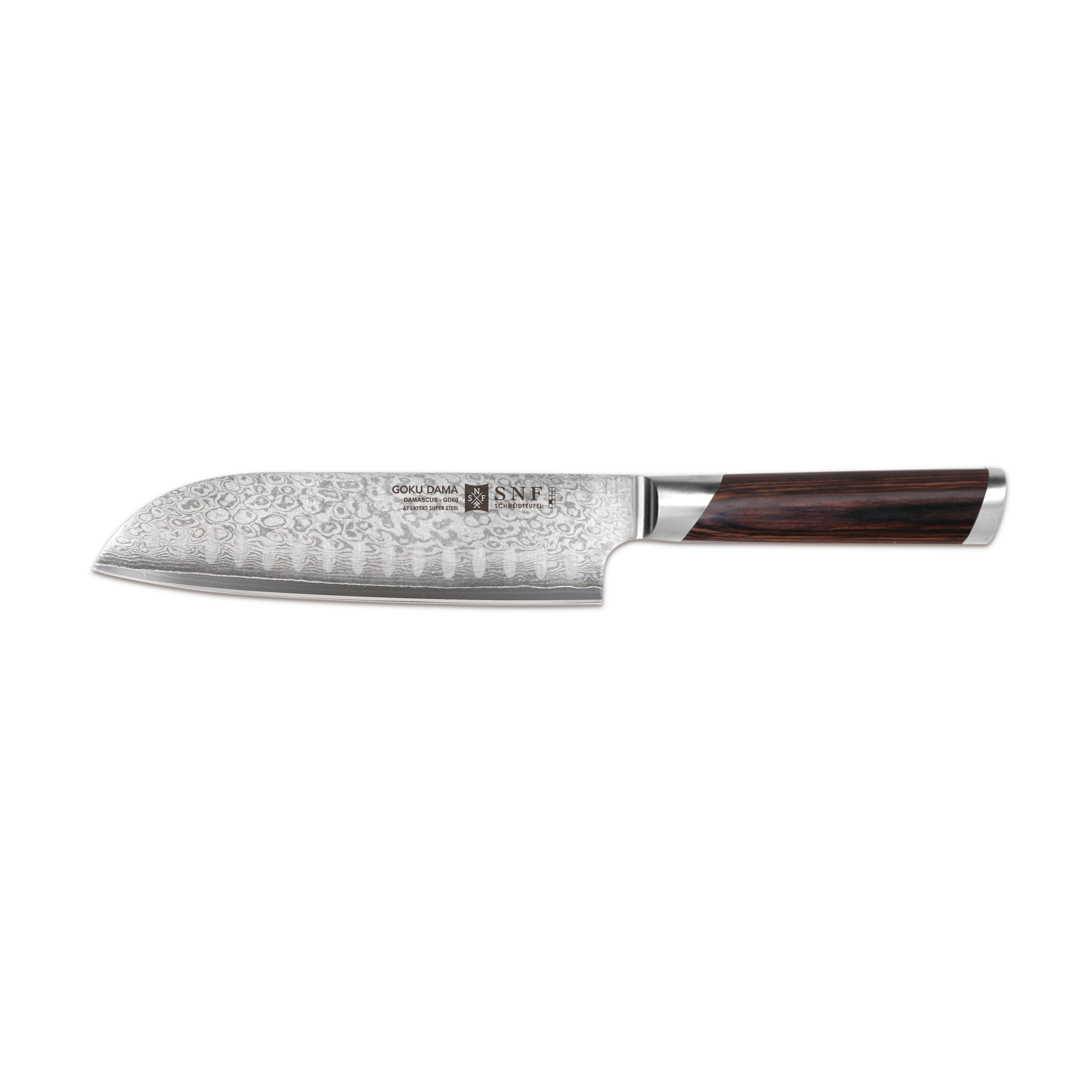 Goku Damascus 7" Santoku Knife