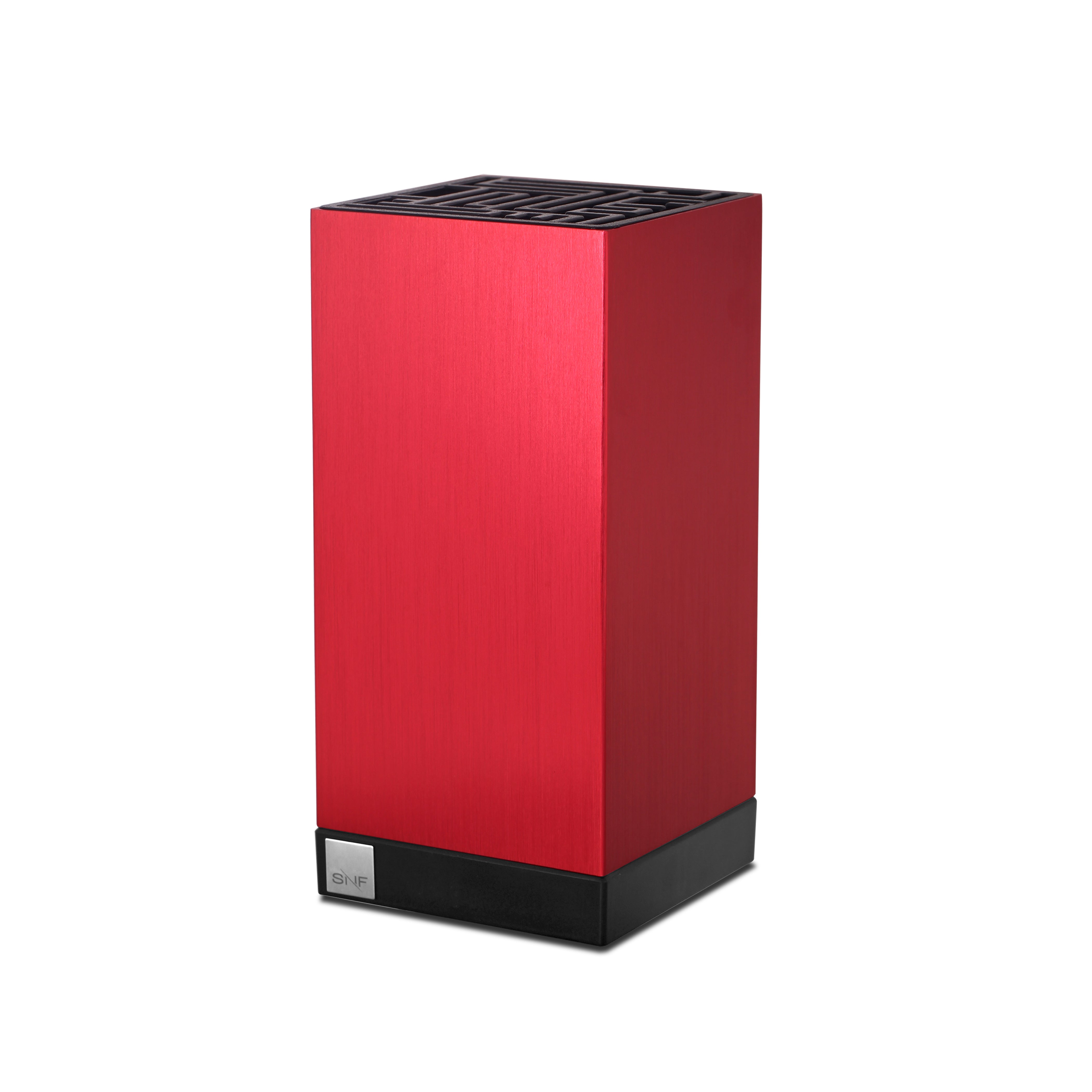 A-MAZE Knife Block Aluminium (Red)
